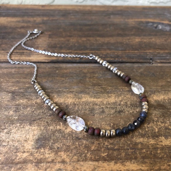 Americana Blue Tanzanite Short Necklace - Picture 3 of 4